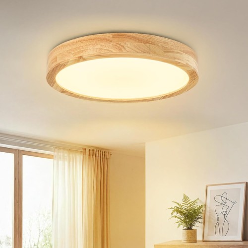 Plafonnier led bois - plafonnier,