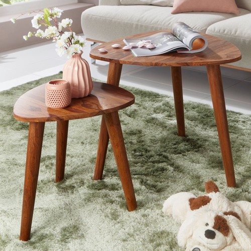 Finebuy tables gigogne bois - gigogne,