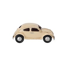 Modèle en Étain Coccinelle Ans '70 Volkswagen De Collection Décor Crème