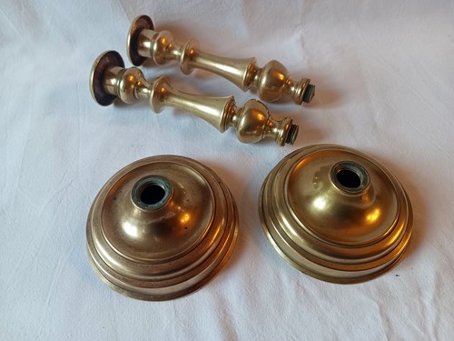 Ancienne paire bougeoirs - paire,