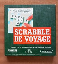 SCRABBLE VOYAGE  AU CHOIX LETTRES VERTES REMPLACEMENT PIECE D'ORIGINE SPEAR