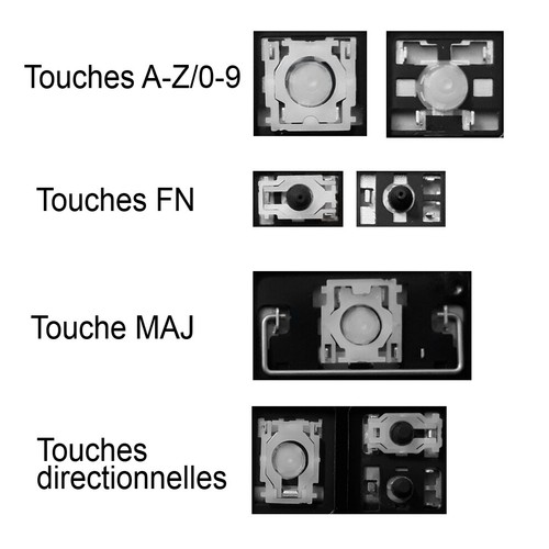 Touche clavier français - clavier,