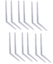 12 Coin D'Étagère Blanc Fixation pour Étagère Support Mur Taquets de Rayonnages