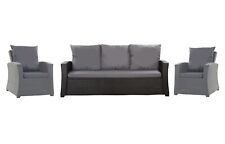 Set coussins pour salon de jardin résine tressée 3-4 personnes  confortables