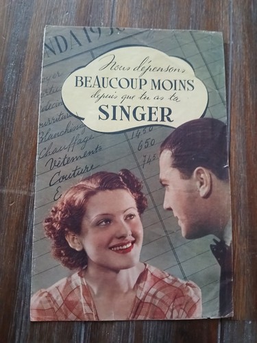 Prospectus singer machine - singer, à