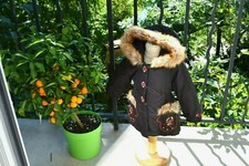 doudoune neuve catimini 18 mois capuche poche avec fourrure PROMO