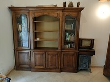 bibliothèque bois massif