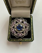 BEAU SAPHIR, AMÉTHYSTE, PERLE