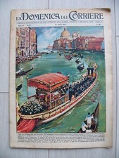1959 Domenica del Corriere La dépouille de Pie X à Venise Albert Paola Belgique