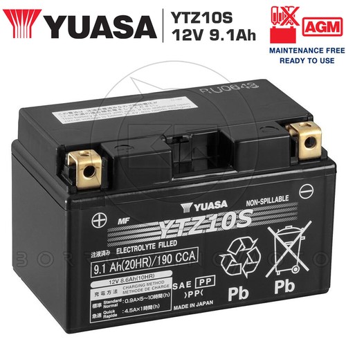 Batterie yuasa ytz10s - 12v, 9ah