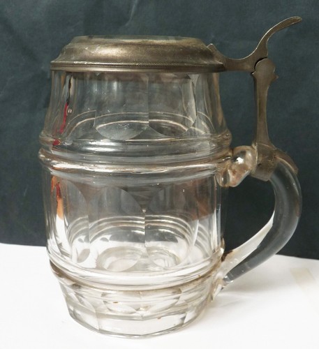 Chope verre taillé - verre, et