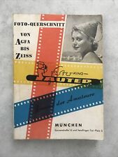 Ancien Catalogue Allemand Appareil  Photo Foto Querschnitt Leica Zeiss Kodak