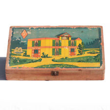 Antique Wooden Building Set Games Toys JL 80 Piece