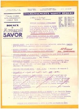 PARIS (I°) JAM & JAR APPARATUS FACTORY "Sidney HEBERT / SAVOR"