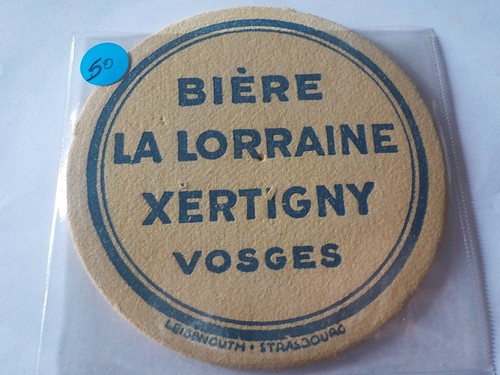 Sous bock ancien avant guerre - avant,