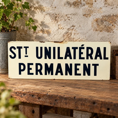 Ancienne plaque panneau - , de