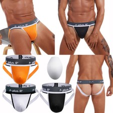 Men's Sexy Jockstrap Underwear Backless Underpants With Front Pad Homme Panties