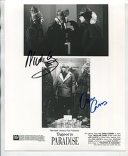 NICOLAS CAGE & DANA CARVEY signed AUTOGRAPH 8940