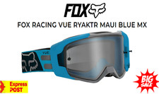 NEW Fox VUE RYAKTR Off Road Dirt Bike Goggle FREE tearoffs Maui Blue Motocross