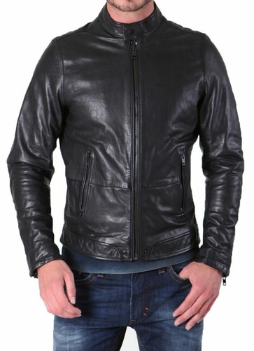 Veste noire moto motard - , en