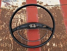 OEM 1965-1969 BMW 2000CS 2 Spoke Steering Wheel Black 2000 CS 1966 1967 1968 OE