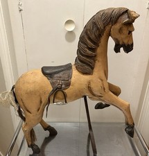 Carved Wooden 25” Horse