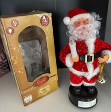 Automate père noël 25 cm musical, lumineux, animé