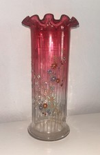 LEGRAS SUPERB ART NOUVEAU ENAMELLED VASE MONTJOYE LEGRAS ART GLASS