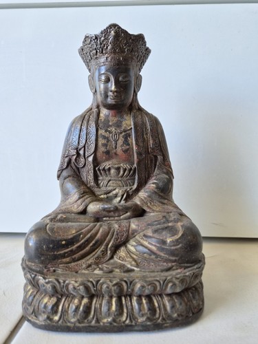 Ancienne statue guanyin - ancienne,