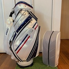 Sac de golf Titleist Enamel Blue/Red Line carry cart caddy bag rare utilisé...