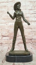 Fonte Bronze Cowgirl Femme