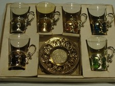 service petits  verres couleur