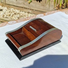 Antique Wooden Art Deco Cigarette Display Box, Box Vintage Curtain 