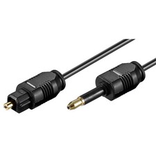 [51224] Goobay Cable Fibre Optique Diam 2,2 mm Jack mâle 3,5 mm / fiche optiq...