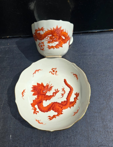 Tasse porcelaine meissen decor - tasse,