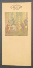 MENU table card PIERRE BRISSAUD snack restaurant card gastronomy