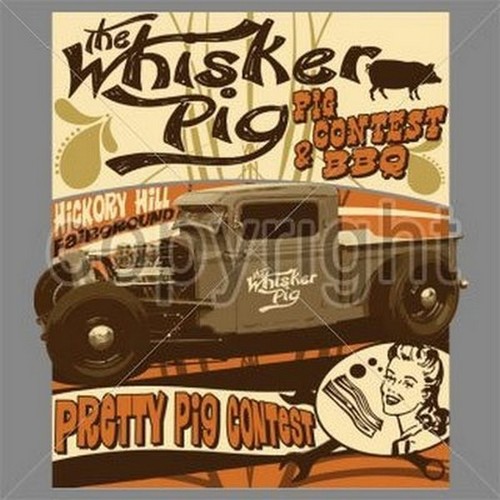 The whisker pig - bbq, shirt