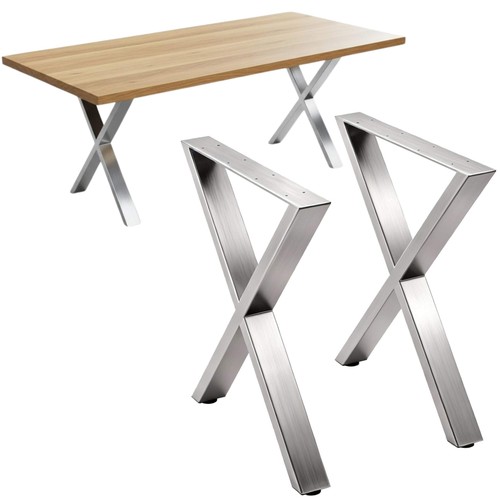 Pieds table x acier - pieds,