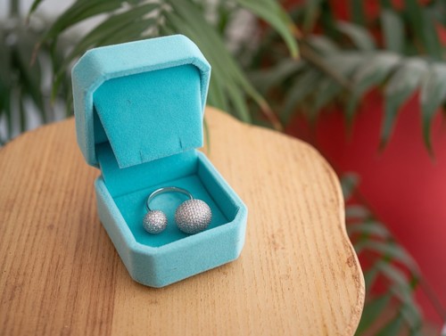 Bague argent 925 boules - bague,
