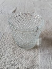 Photophore rond verre petites boules transparent pour bougie chauffe-plat