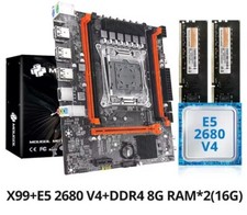 🖥️ Kit Carte Mère + Processeur Intel Xeon E5-2680 v4 + 16 Go RAM DDR4