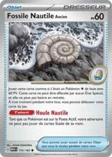 Carte Pokémon Fossile Nautile