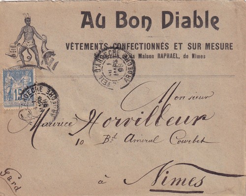 Enveloppe pub 1898 - 🦬enveloppe,