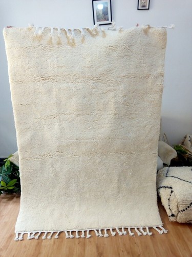 Tapis marocain couleur blanche