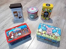 BOITES METALLIQUES DECORATIVES x 5