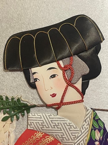 Collage tissu japon geisha - tissu,