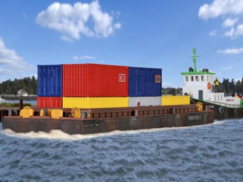 Kibri barge transport - barge,