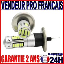 AMPOULE H1 LED A 30 SMD LAMPE BLANCHE EN XENON 6000K POUR ANTI BROUILLARD 12V
