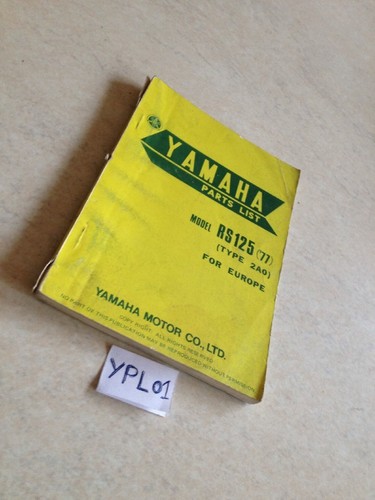 Yamaha parts list - rs125, type