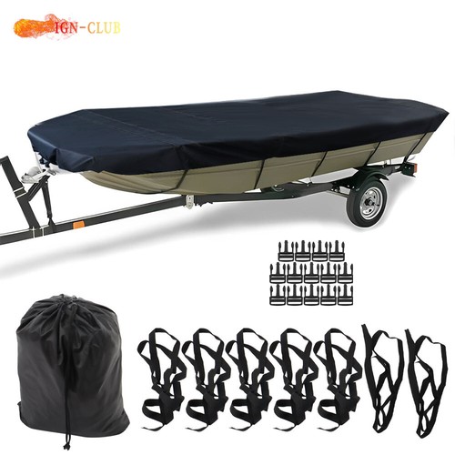 Black 14ft boat cover - black,